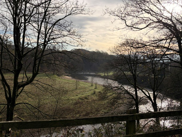 View of River Wharfe at Bolton Abbey