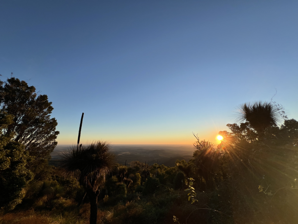 Sunset over Mount Kiangarow