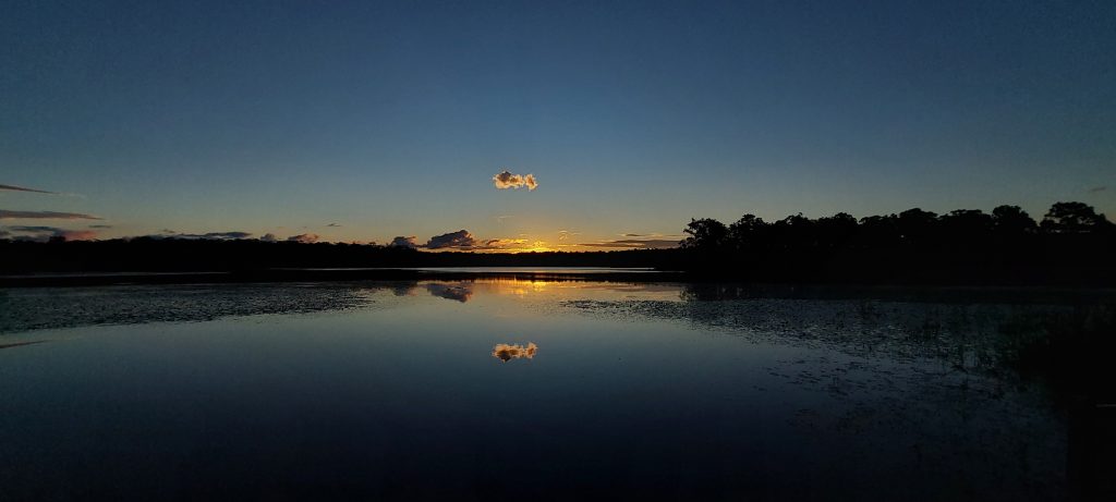 Sunset on a lake