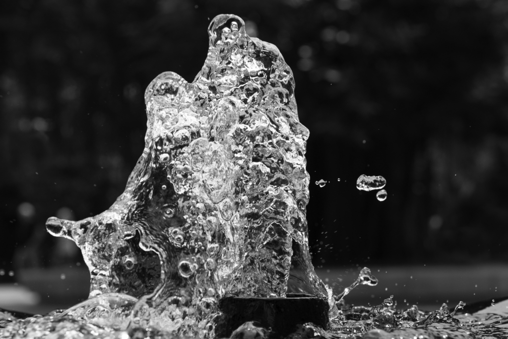 Close up of bubbling water